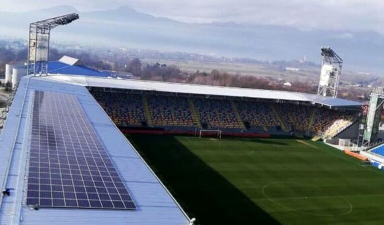 Lo stadio del Frosinone Calcio diventa sostenibile con la realizzazione di un impianto Fotovoltaico